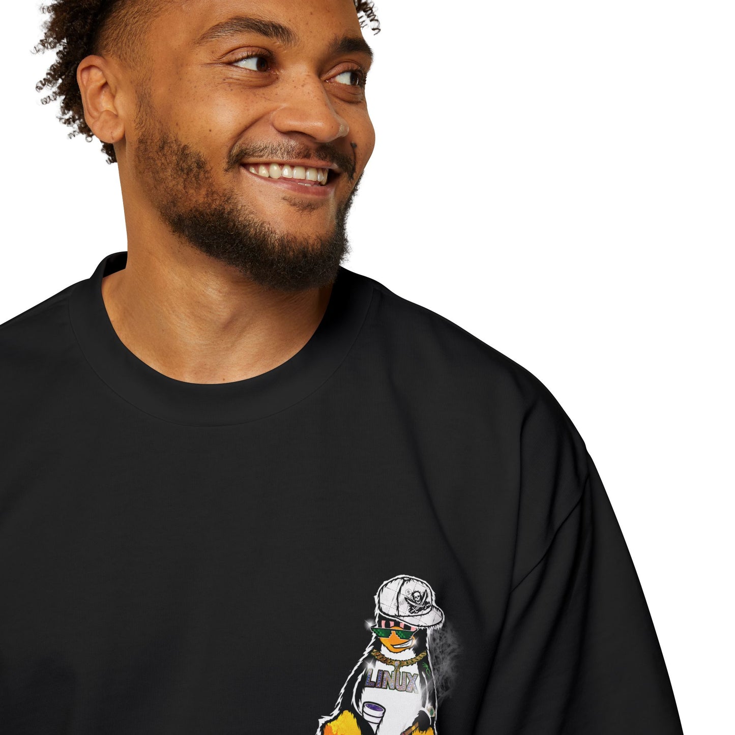 G-TUX — "Built to Run Free" - Mens Heavy Oversized Shirt