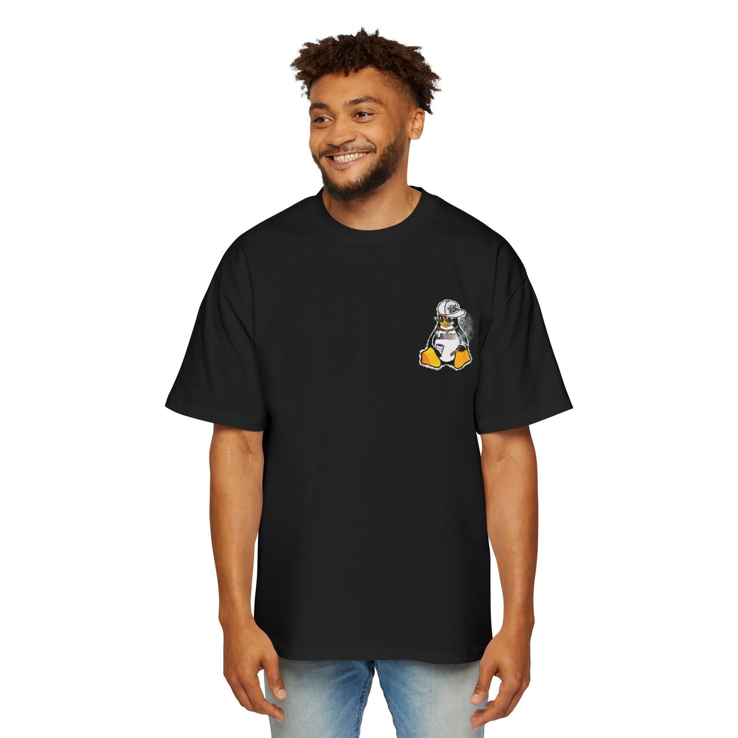 G-TUX — "Built to Run Free" - Mens Heavy Oversized Shirt
