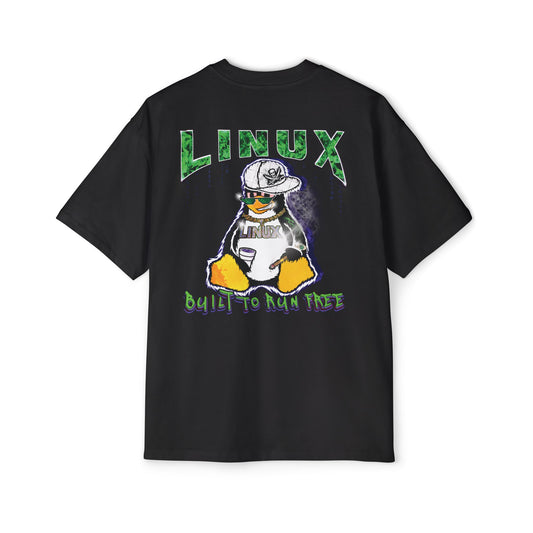 G-TUX — "Built to Run Free" - Mens Heavy Oversized Shirt